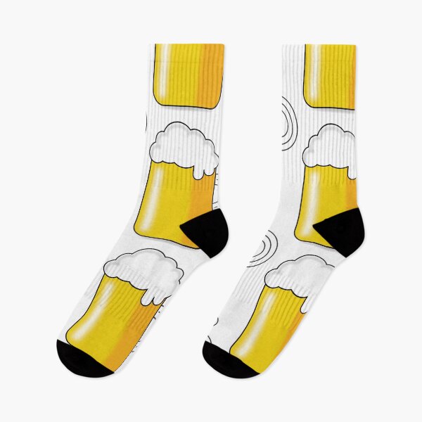 Item preview, Beer Socks - if I ever needed reminding... designed and sold by VacationTees.