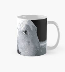 English Bull Terrier Dog, Black and White Pop Art Print Mug
