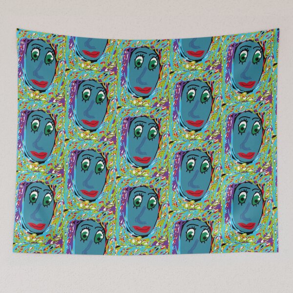 Item preview, colorful face designed and sold by SusiMalt.