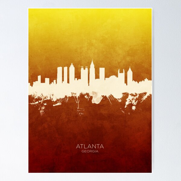 Item preview, Atlanta Georgia Skyline designed and sold by ArtPrints.