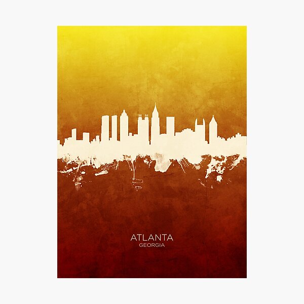 Item preview, Atlanta Georgia Skyline designed and sold by ArtPrints.