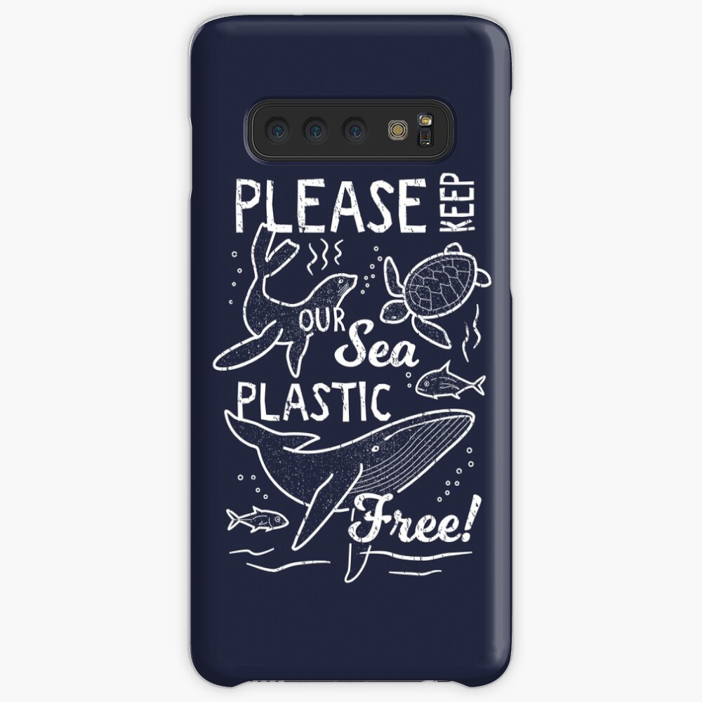 Please Keep Our Sea Plastic Free - Marine Animals Case & Skin for Samsung Galaxy