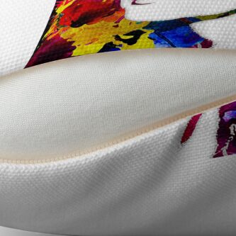 Alternate view of Canvas M Throw Pillow