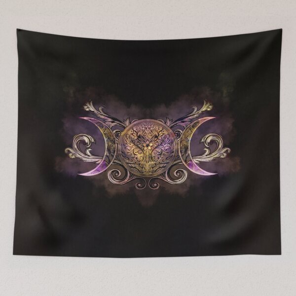 Item preview, Triple Moon - Triple Goddess -Midnight shimmer designed and sold by k9printart.
