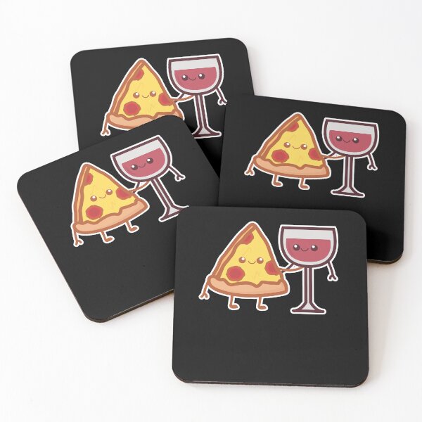 Item preview, Kawaii Pizza And Wine Friends designed and sold by Whynot123.
