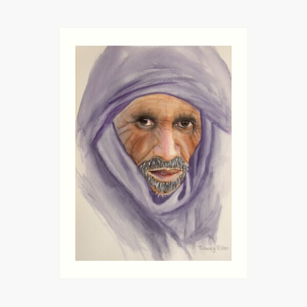 "Tuareg Elder" Art Print