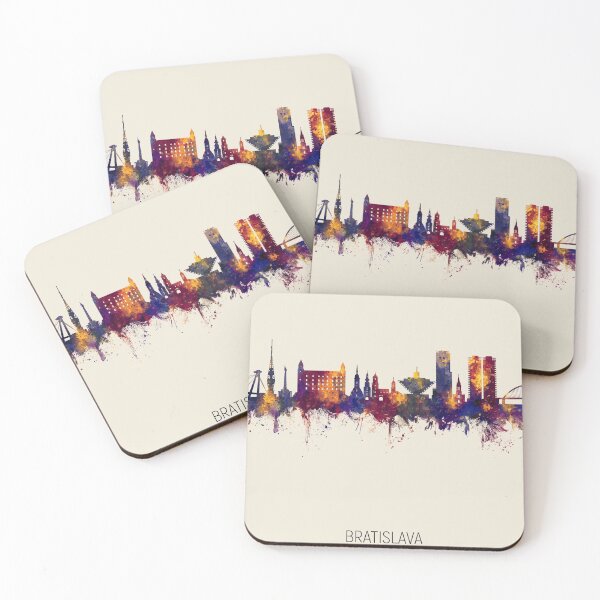 Item preview, Bratislava Slovakia Skyline designed and sold by ArtPrints.