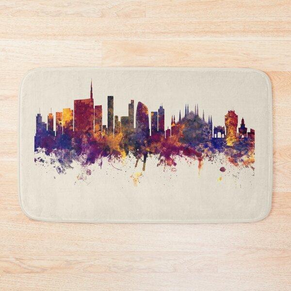 Item preview, Milan Italy Skyline designed and sold by ArtPrints.