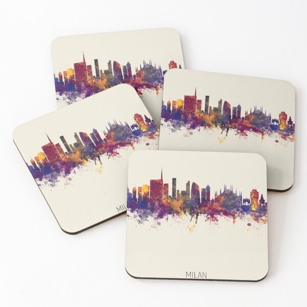Item preview, Milan Italy Skyline designed and sold by ArtPrints.