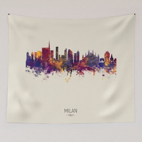 Item preview, Milan Italy Skyline designed and sold by ArtPrints.