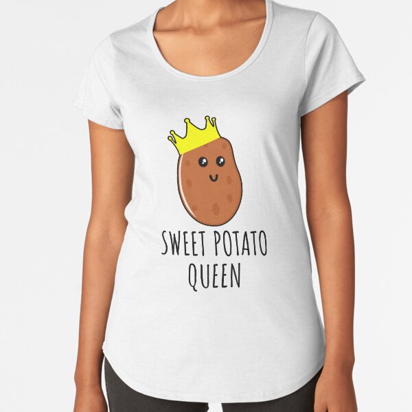 Sweet Potato Queen - Funny Potato gift Premium Scoop T-Shirt