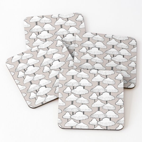 Item preview, White mushrooms designed and sold by crumpsticks.
