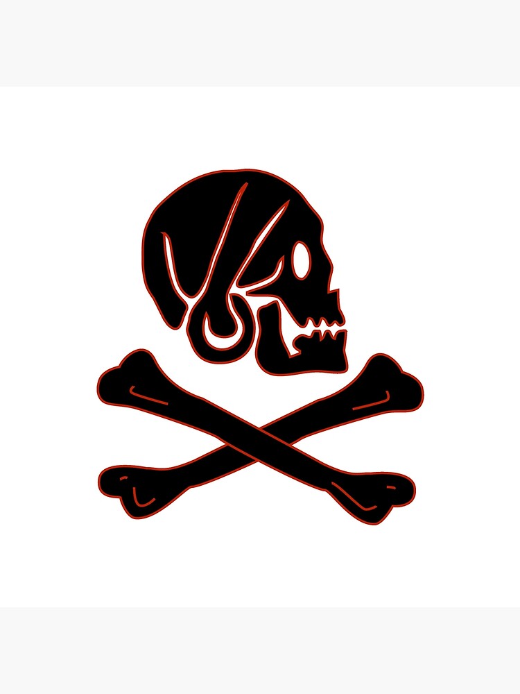 Henry Every Pirate Flag Jolly Roger Skull Art Board Print By Argosdesigns Redbubble