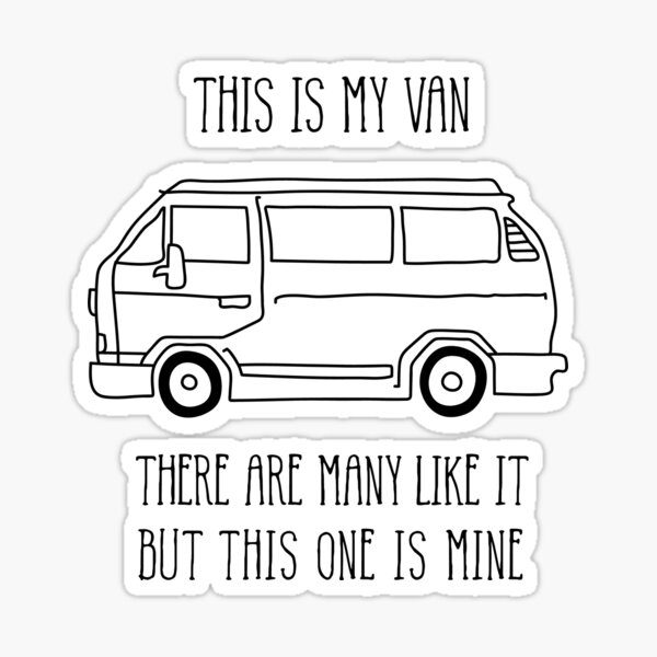 C'est mon van Sticker