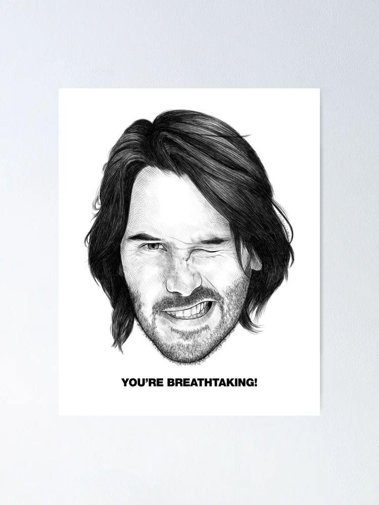 Thumbnail 1 of 3, Poster, Keanu Reeves designed and sold by dixie-dynamite.