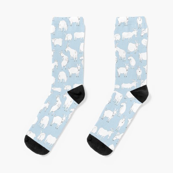 Goats playing - Blue Socks
