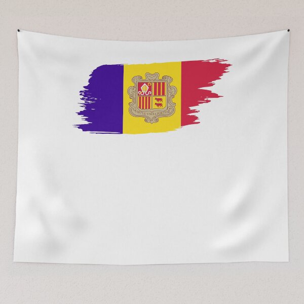 Item preview, Andorra brushstroke flag designed and sold by 1681830934131.