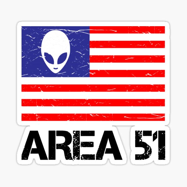 Area 51 Groom Dry Lake Test Facility decal sticker Roswell UFO alien ET Area-51 