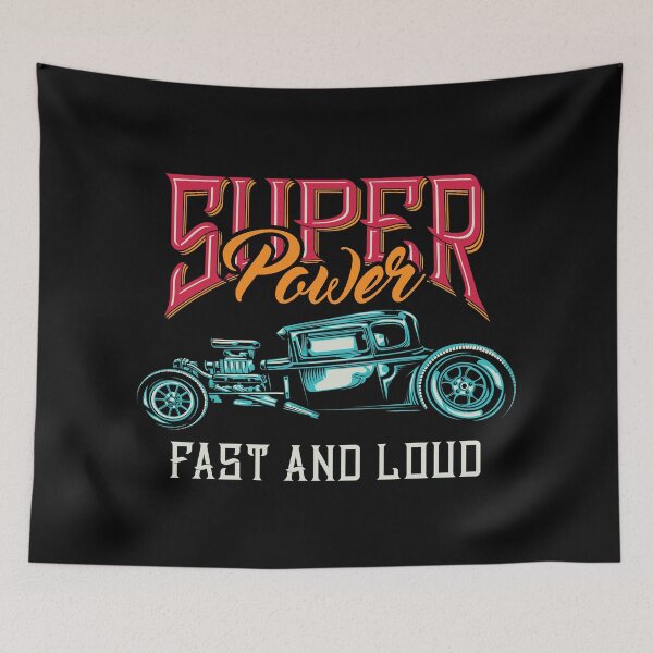 Item preview, HOT ROD SUPER POWER CLASSIC CAR RETRO T SHIRT GIFT PRESENT BIRTHDAY CHRISTMAS designed and sold by Timcito.
