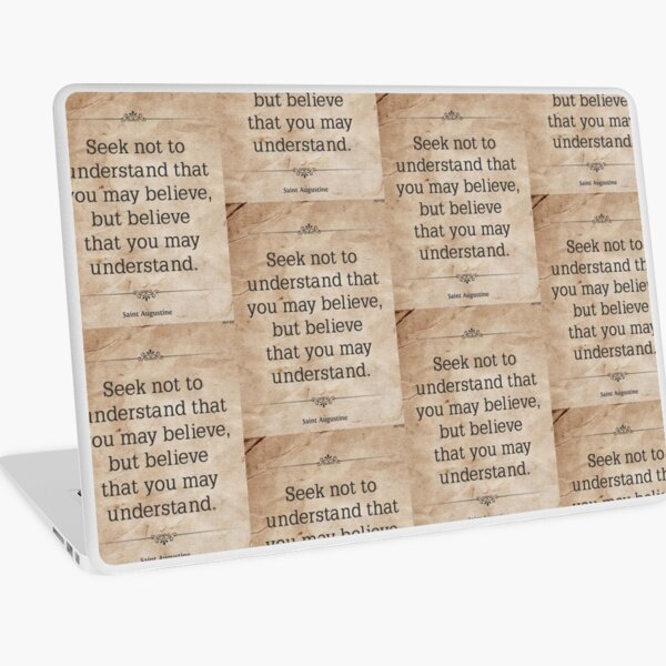 Saint Augustine Laptop Skin