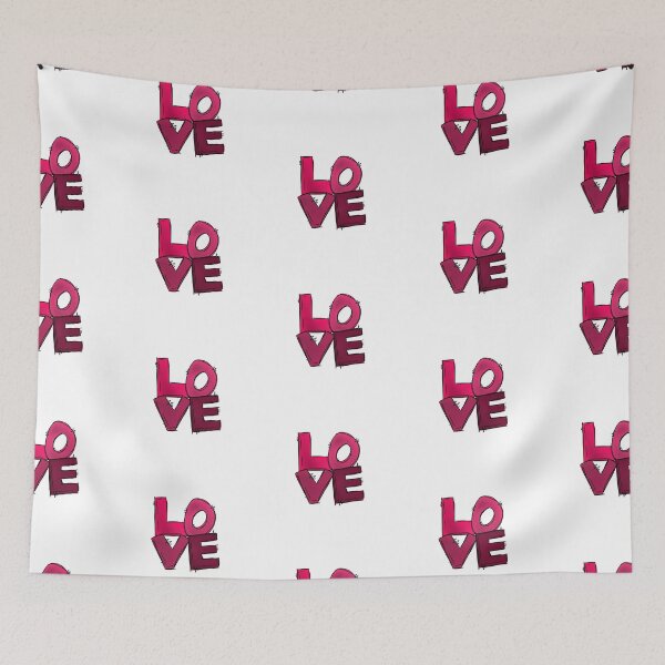 Item preview, Hot pink LOVE designed and sold by CharlieCreates.