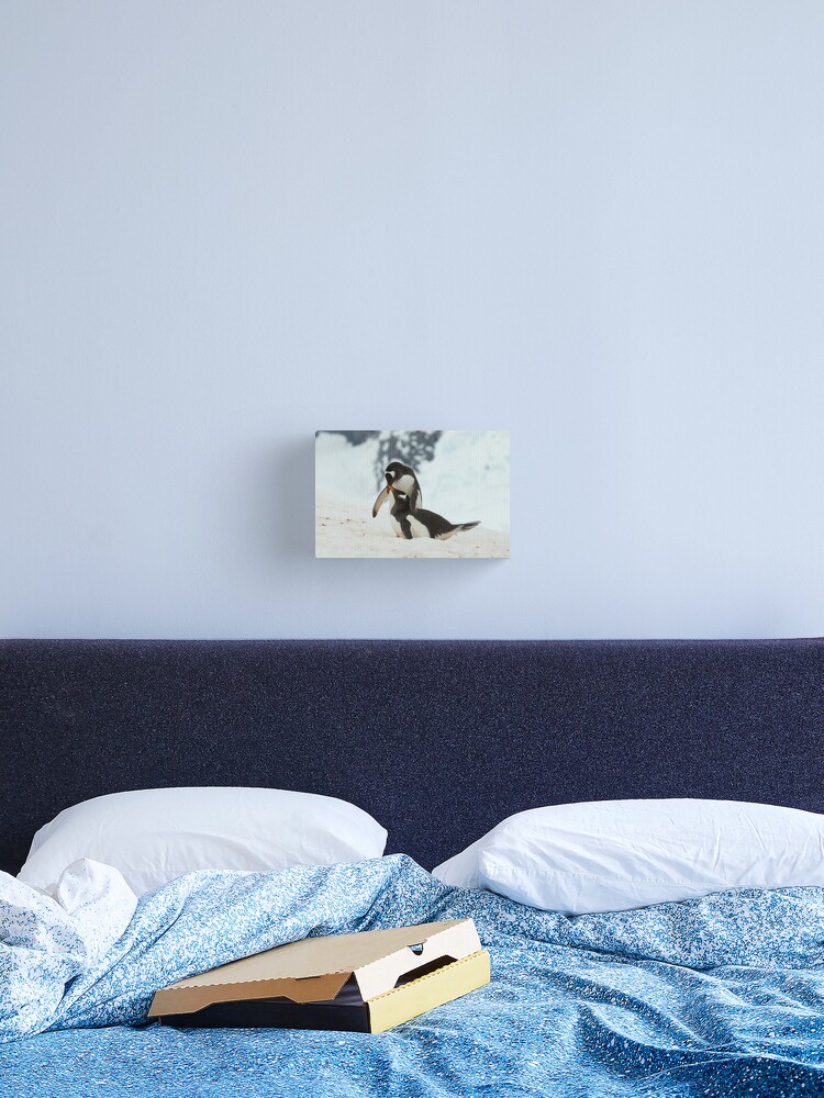 Thumbnail 2 of 3, Canvas Print, Penguin cuddles designed and sold by DavidBurren.