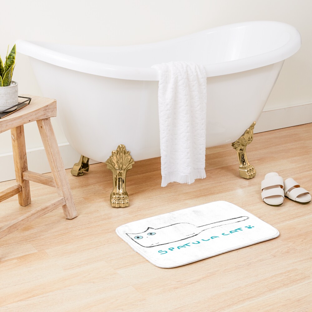 Spatula Cat Bath Mat