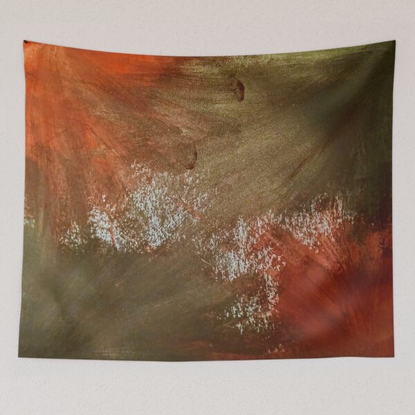Item preview, Red and gold abstract work designed and sold by silviaromo.