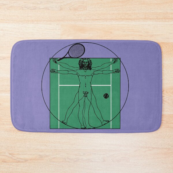 Artikelvorschau, Vitruvian Tennisspieler auf Wimbledon-Hintergrund entworfen und verkauft von EvieWoj.