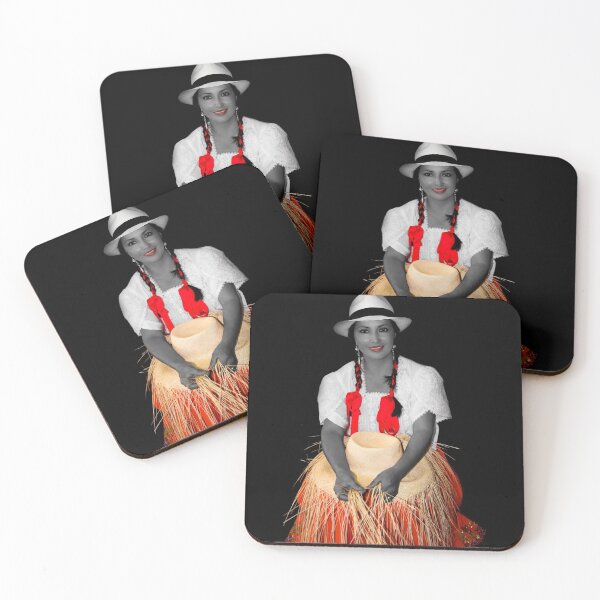 Item preview, Panama Hat Poster Lady III designed and sold by alabca.