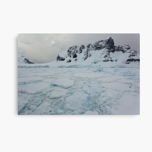 Mountains and ice Canvas Print