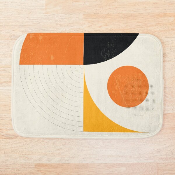 Mid Century Modern Retro Bath Mat