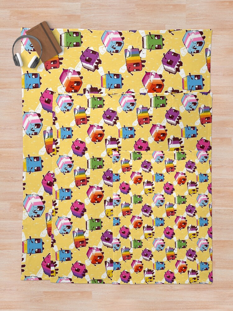 "LGBT Minecraft Bees" Throw Blanket for Sale by smnius Redbubble
