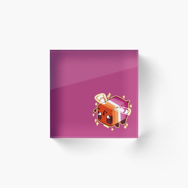 Item preview, Lesbian Pride Minecraft Bee designed and sold by smnius.