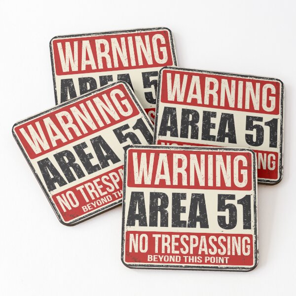 Item preview, Area 51 Warning Sign designed and sold by Starquake.