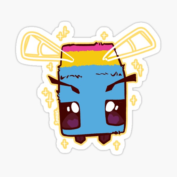 Item preview, Pansexual Pride Minecraft Bee designed and sold by smnius.
