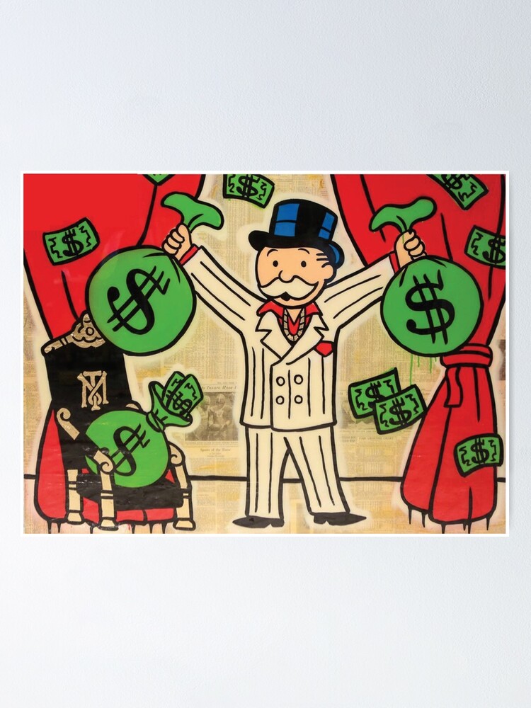 $ Monopoly Man $ Poster for Sale by monopolyman1