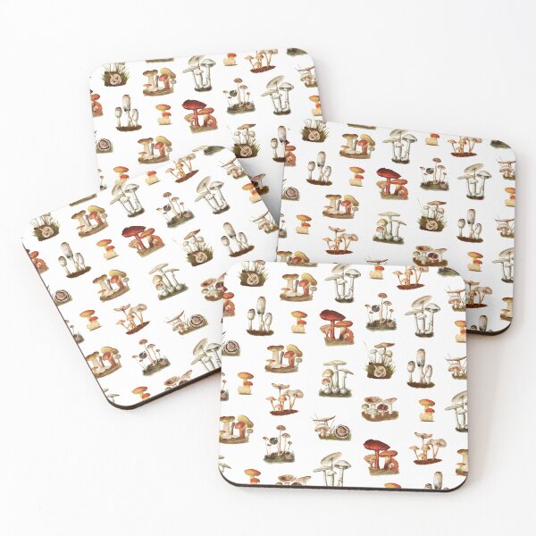 Item preview, mushroom and fungi vintage illustrations designed and sold by papa-pedro.