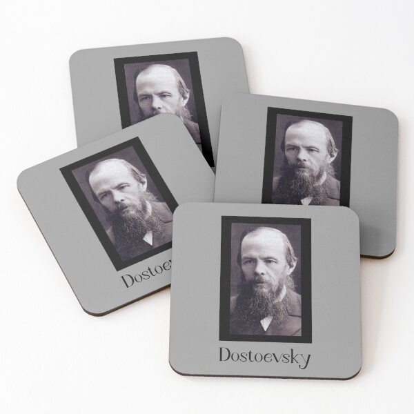 Item preview, Dostoevsky Portrait on Grey. Russian Literature designed and sold by kierkegaard.