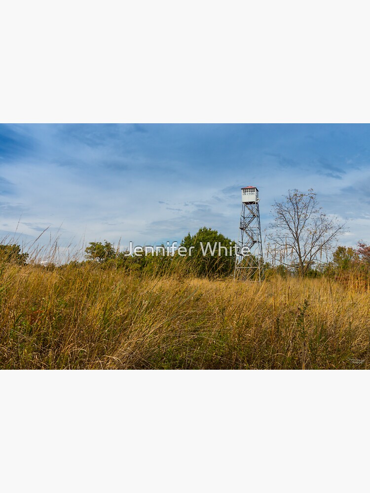 "Runge Prairie Fire Tower" Sticker for Sale by mljdwhite Redbubble