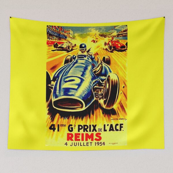Item preview, REIMS GRAND PRIX; Vintage Auto Racing Print designed and sold by posterbobs.