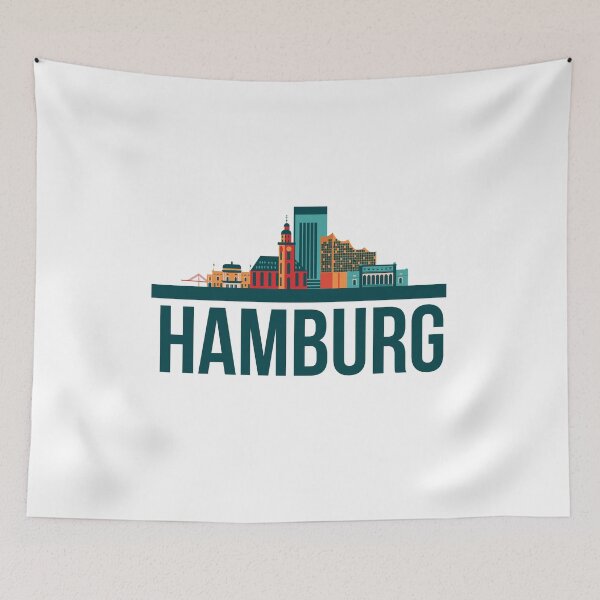 Item preview, Hamburg Germany Skyline Shirt Design Gift present birthday christmas designed and sold by Timcito.