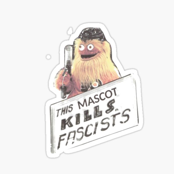 This Mascot Kills Fascists Sticker