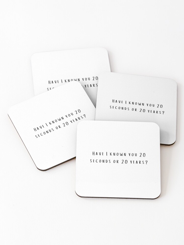 Have I Known You 20 Seconds Or 20 Years Taylor Swift Lover Album Lyrics Coasters By Bombalurina