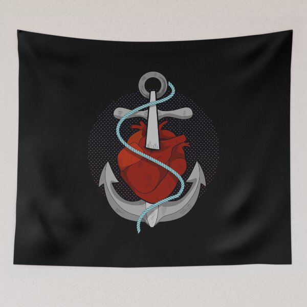 Item preview, Boat driver lovers heart anchor designed and sold by CORZ.