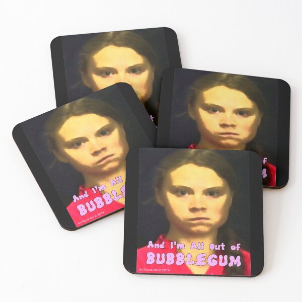 Item preview, Greta Thunberg: All Out of Bubblegum designed and sold by ayemagine.
