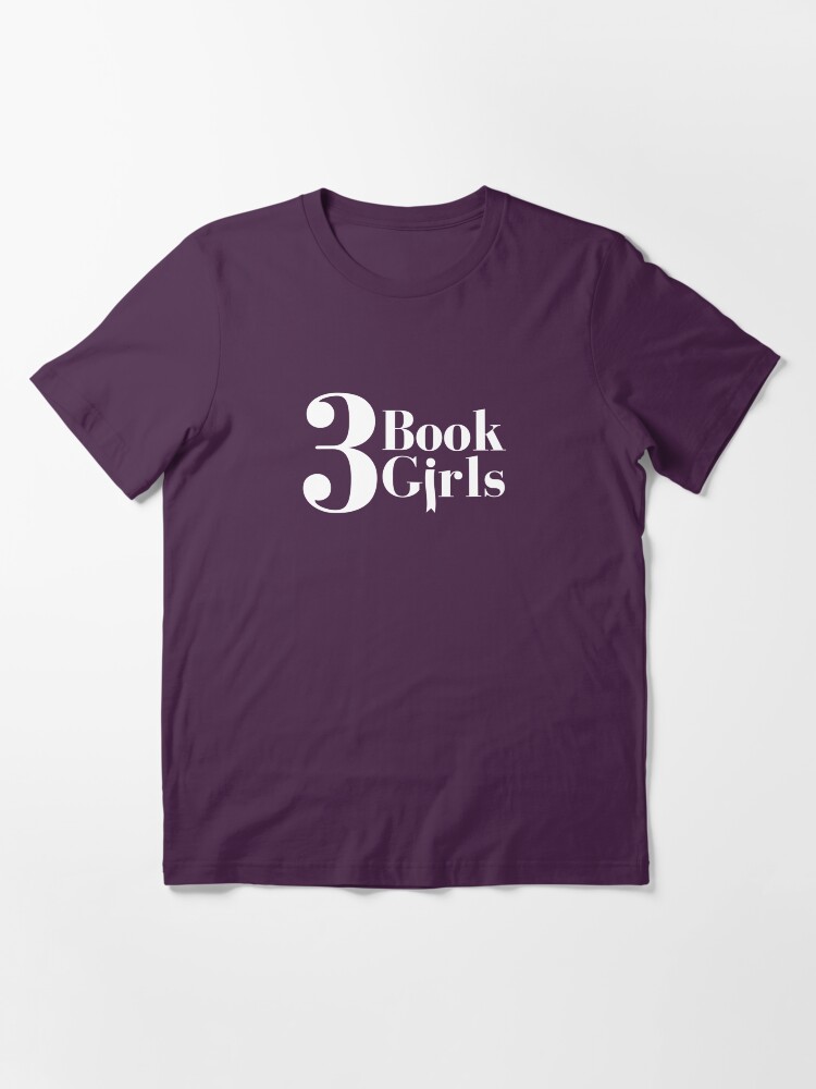 Alternate view of 3 Book Girls White Logo Essential T-Shirt