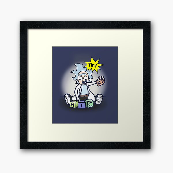 Tiny Rick Framed Art Print