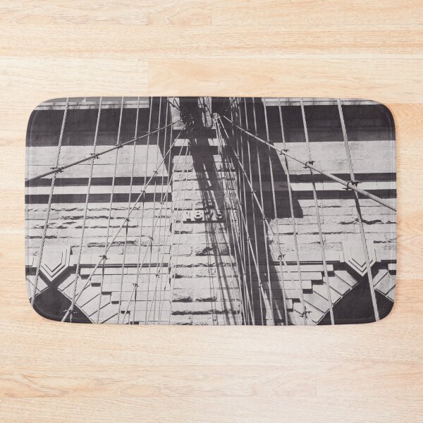 Item preview, Brooklyn bridge details, black & white, architecture photography, new york city, NYC,  city landscape designed and sold by Spallutos.