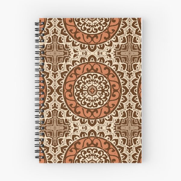 Item preview, Southwestern Sun Mandala Batik, Rust & Brown designed and sold by Marymarice.